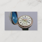 Horloge (cloisonne enamel) visitekaartje (Achterkant)