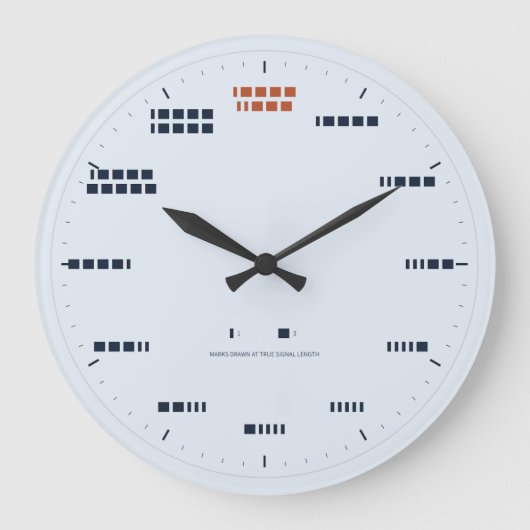 Horloge Code Morse - Longueur de Signal Réelle, Bl (Recto)