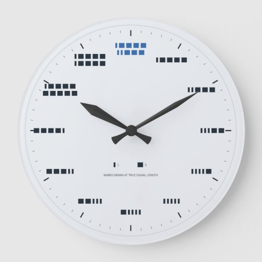 Horloge Code Morse - Longueur de Signal Réelle, Fr (Recto)