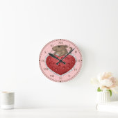 Horloge Coeur de l'amour de la souris (Maison)