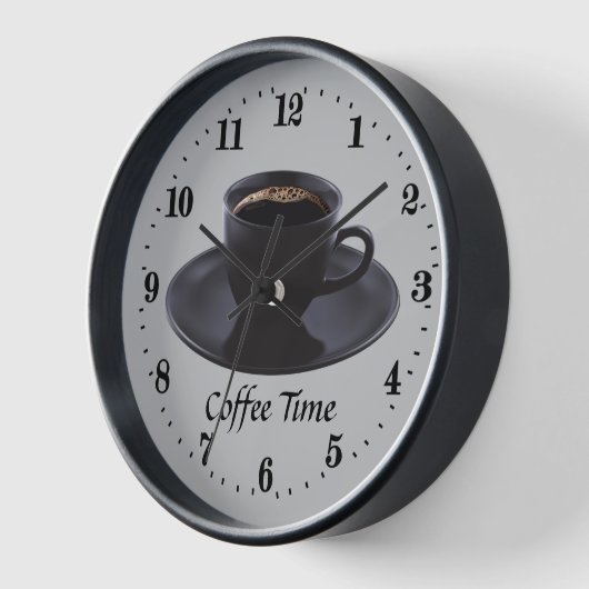 Horloge coffee time decor (Angle)