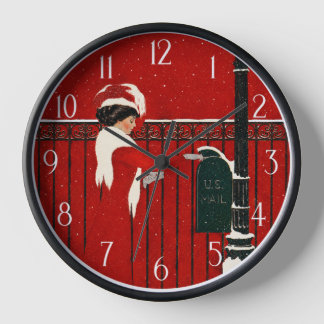 Horloge Coles Phillips "Fadeaway Girl" Noël