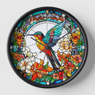 Horloge Colibri de style Verre