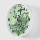 Horloge Colibri vintage par John Gould (Angle)