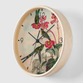 Horloge Colibri vintage par John Gould (Angle)