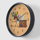 Horloge collage Kandinsky, (Angle)