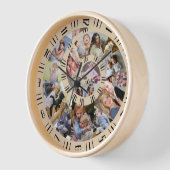 Horloge Collage photo de famille personnalisée Nautilus Sp (Angle)