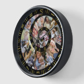 Horloge Collage Photo Famille Personnalisée Nautilus Spira (Angle)