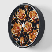 Horloge Collection de Roses de luxe branché Boho Gold (Angle)