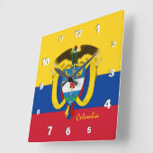 Horloge colombienne, maison patriotique, Drapeau c (Angle)
