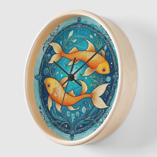 Horloge colorée (Angle)