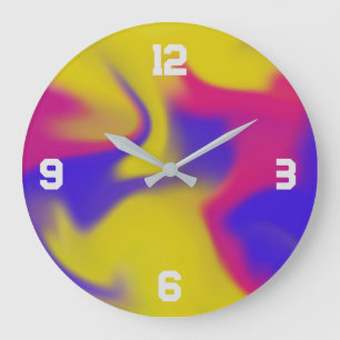 Horloge colorée