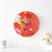 Horloge colorée d'art Abstrait 'Impress Me' (Maison)