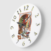 Horloge colorée de Joyeux Noël (Angle)