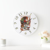 Horloge colorée de Joyeux Noël (Maison)