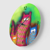 Horloge colorée de l'Artsy funky (Angle)