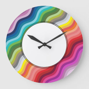 Horloge colorée des murs modernes