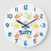 Horloge colorée personnalisée (Recto)