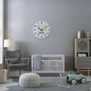 Horloge colorée personnalisée