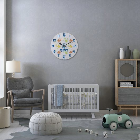 Horloge colorée personnalisée