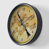 Horloge Colorful Clarinet (Angle)