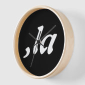 Horloge Comma La Kamala Harris - Conception de texte custo (Angle)