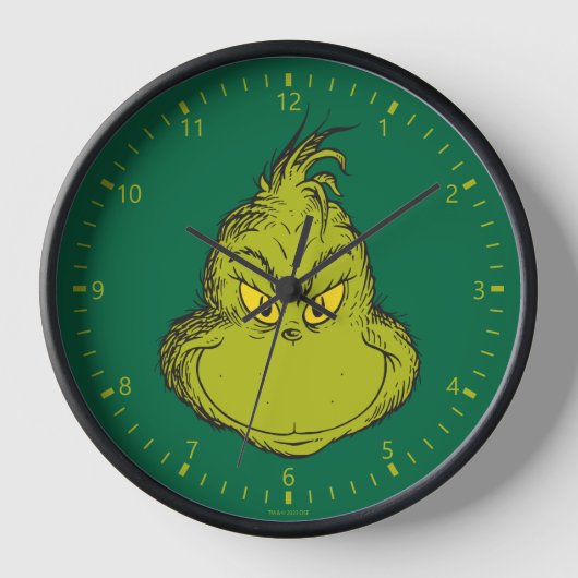 Horloge Comment le Grinch a volé Noël Grinch Classique (Recto)
