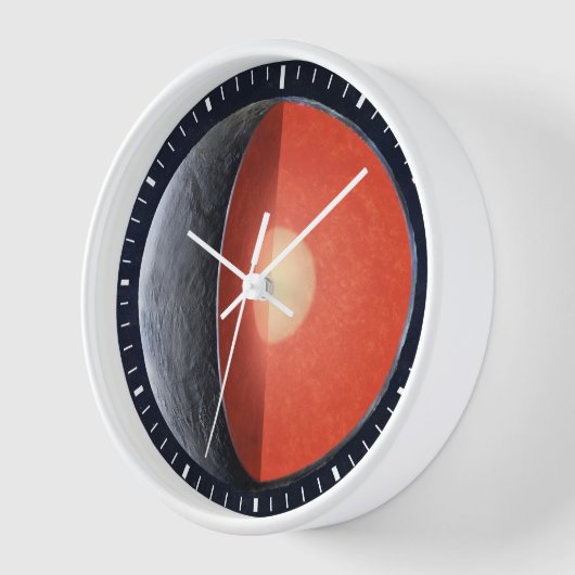 Horloge Comment Une Planète Rocheuse Se Forme. (Angle)