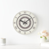 Horloge compass vintage (graphique compass statiqu (Maison)