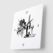 HORLOGE COMPLET DU MUR À VIN (Angle)