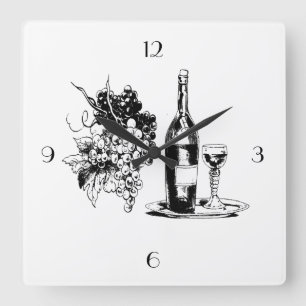 HORLOGE COMPLET DU MUR À VIN