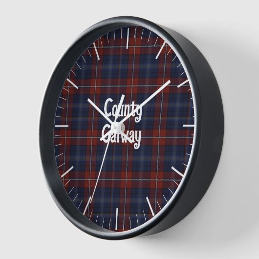 Horloge Comté d'Irlande Galway Tartan (Angle)