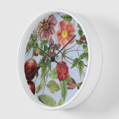 Horloge Conception botanique vintage (Angle)