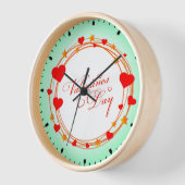 Horloge Conception de cercle de la Saint-Valentin-25695 (Angle)
