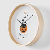 Horloge Conception de citrouille de la saison effrayante H (Angle)