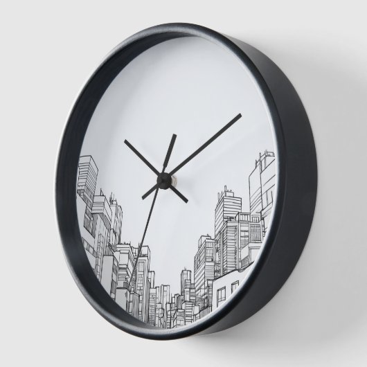 Horloge Conception de dessin d'architecture (Angle)