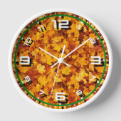 Horloge Conception de Motif Maple Leaf (Recto)