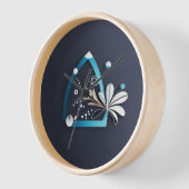 Horloge Conception des fleurs (Angle)