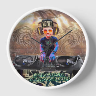 Horloge Conception DJ de l'horloge murale