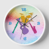 Horloge Conception rétro de musique (Recto)