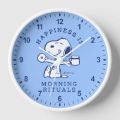 Horloge Confort et sécurité | Le bonheur, c'est les rituel (Recto)