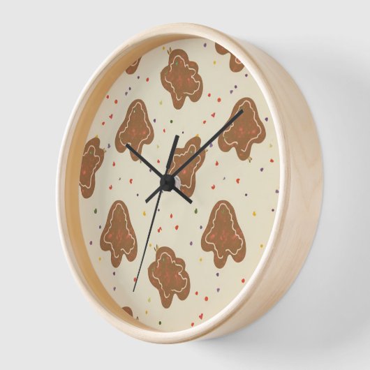 Horloge Cookie Dough Pattern Wall Clock (Angle)