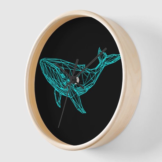 Horloge Cool Gamer Whale Wall Clock (Angle)