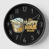 Horloge cool Happy hour home bar affaires (Recto)