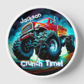 Horloge Cool Monster Truck Cruntime (Recto)