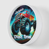 Horloge Cool Monster Truck Cruntime (Angle)
