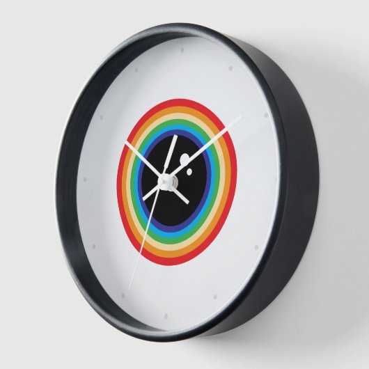 Horloge Cool Rainbow Eyeball (Angle)