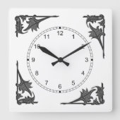 Horloge - Corner Brackets de Feuilles (Recto)