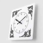 Horloge - Corner Brackets de Feuilles (Angle)