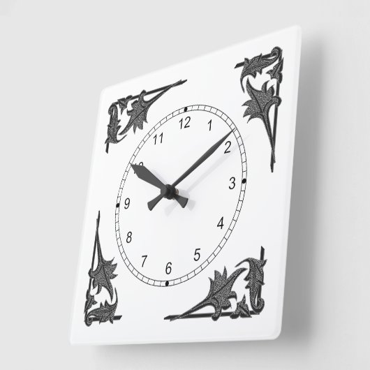 Horloge - Corner Brackets de Feuilles (Angle)